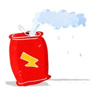 cartoon fizzing soda can N2