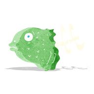 cartoon fish head