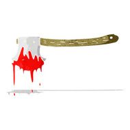 cartoon bloody axe N6