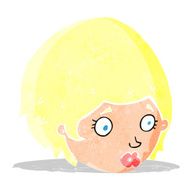 Cartoon Girl With Concerned Expression N2