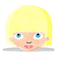 cartoon female face N3