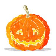 cartoon grinning pumpkin