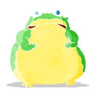 cartoon fat toad
