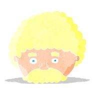 Cartoon Man With Mustache N17
