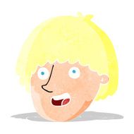 cartoon happy male face