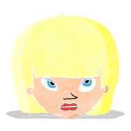 cartoon annoyed woman N9