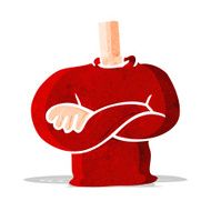 cartoon folded arms body N2