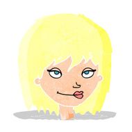 cartoon smiling woman N2