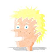 cartoon excited boy N13