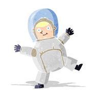 Cartoon Astronaut N26