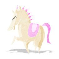 cartoon prancing horse N3