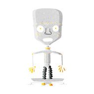 Funny Cartoon Robot N4