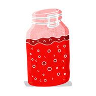 cartoon home made preserve