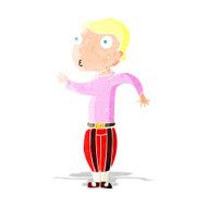cartoon man in loud clothes