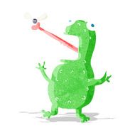 cartoon frog catching fly N2