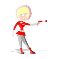 cartoon sci fi girl
