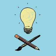 Symbol of the idea and creativity
