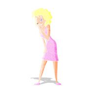 Cartoon Woman Laughing N3