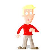 cartoon shocked man N22