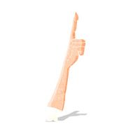cartoon pointing arm