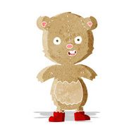 cartoon happy teddy bear in boots