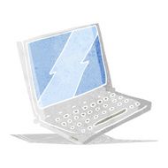 Cartoon Laptop Computer N7