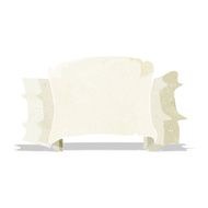 cartoon heraldry scroll banner