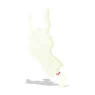 cartoon zombie hand making rock symbol