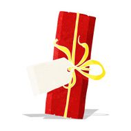 cartoon christmas present N25