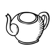 Teapot sketch vector illustration N8