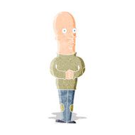 cartoon funny bald man