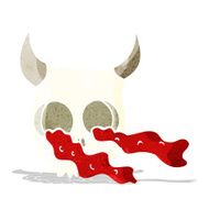 cartoon halloween skull