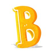 Cartoon Letter B N12