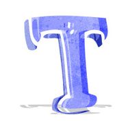 Cartoon Letter T N8
