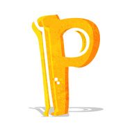 Cartoon Letter P N9
