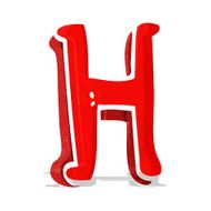 Cartoon Letter H N7