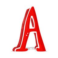 cartoon letter a N6