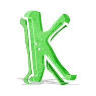 cartoon letter k N6