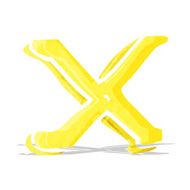 cartoon letter x N6