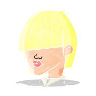 cartoon fashion haircut