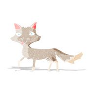 cartoon little wolf N38
