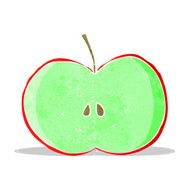 cartoon sliced apple N3