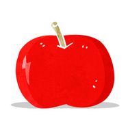 cartoon shiny apple