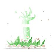cartoon zombie arm