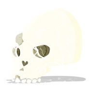 cartoon spooky skull N20