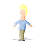 cartoon worried man N11