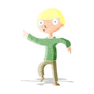 Cartoon Boy Pointing N3