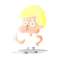 cartoon boy giving thumbs up