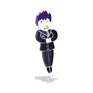 cartoon floating vampire