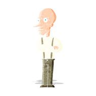 cartoon mean old man